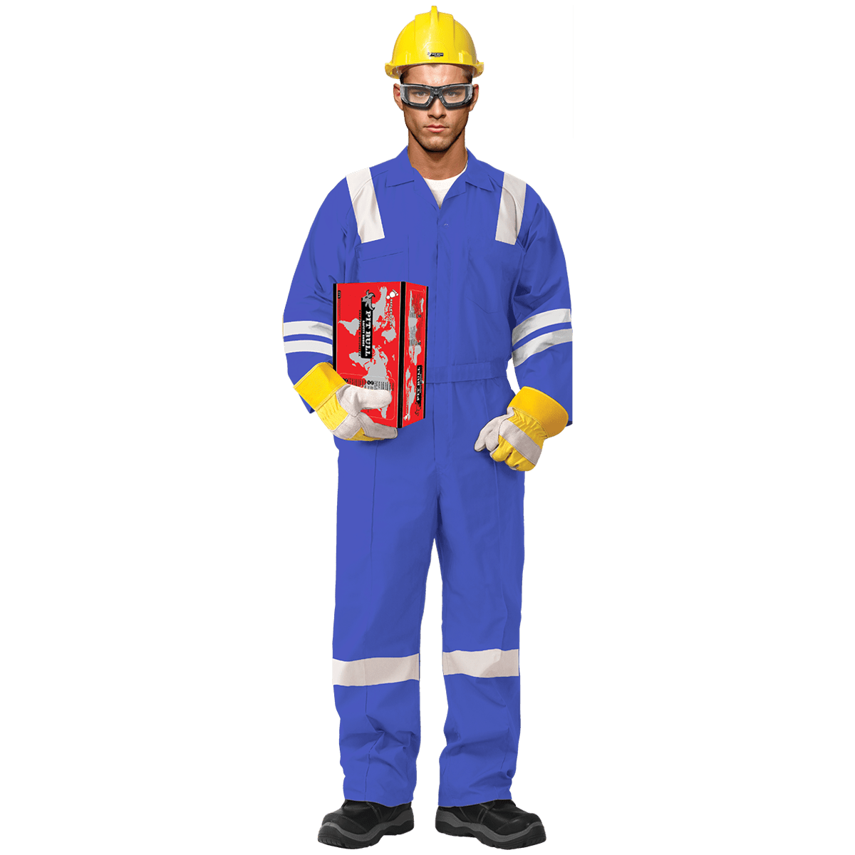 100% COTTON COVERALL WITH REFLECTIVE - PETROL BLUE 1 100% COTTON COVERALL WITH REFLECTIVE - PETROL BLUE