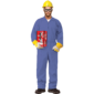 100% COTTON COVERALL WITHOUT REFLECTIVE - PETROL BLUE