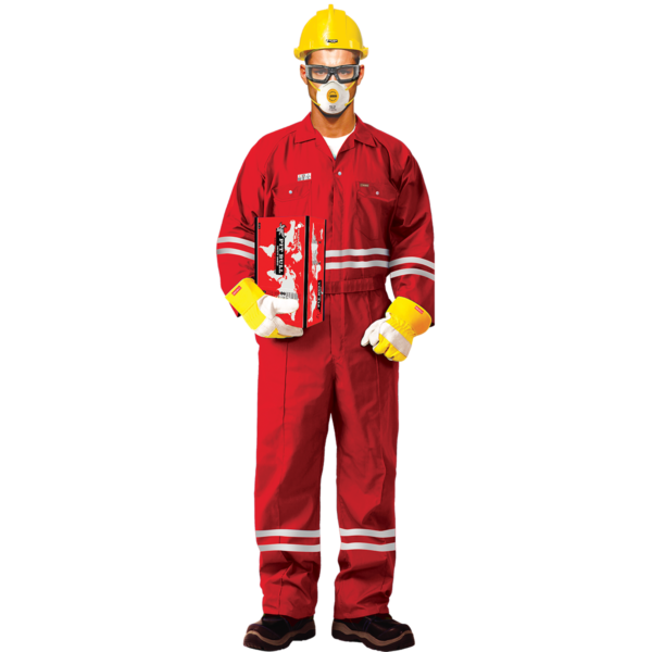 FIRE RETARDANT COVERALL - RED