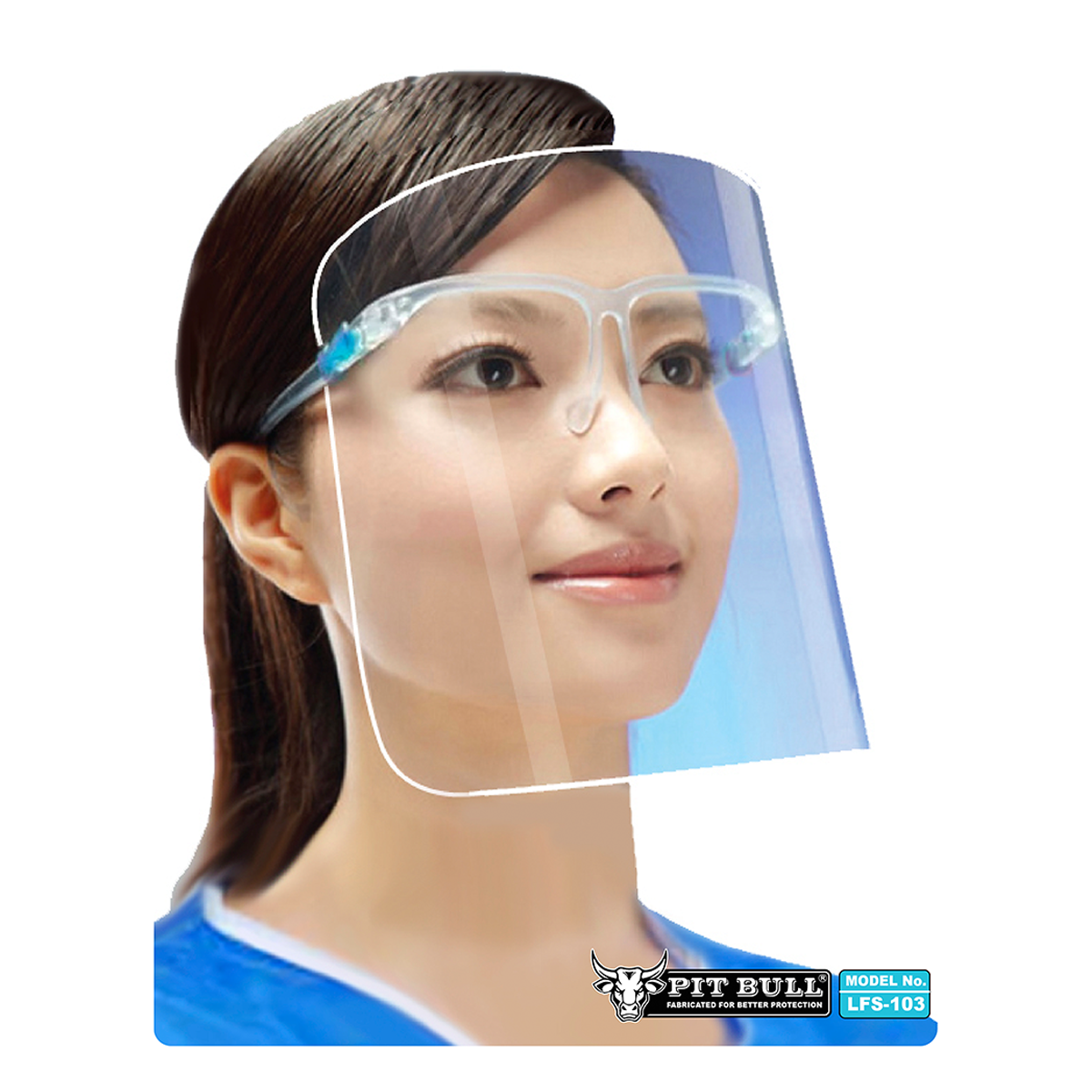 Face Shield for Ladies - Blue