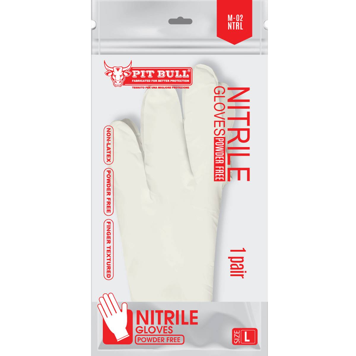 NITRILE GLOVES POUCH (WHITE)