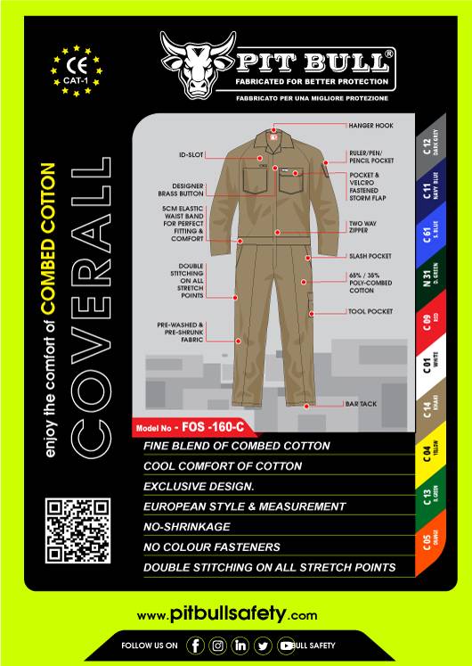 FOS-160C-PITBULL--POLY-COTTON-COVERALL