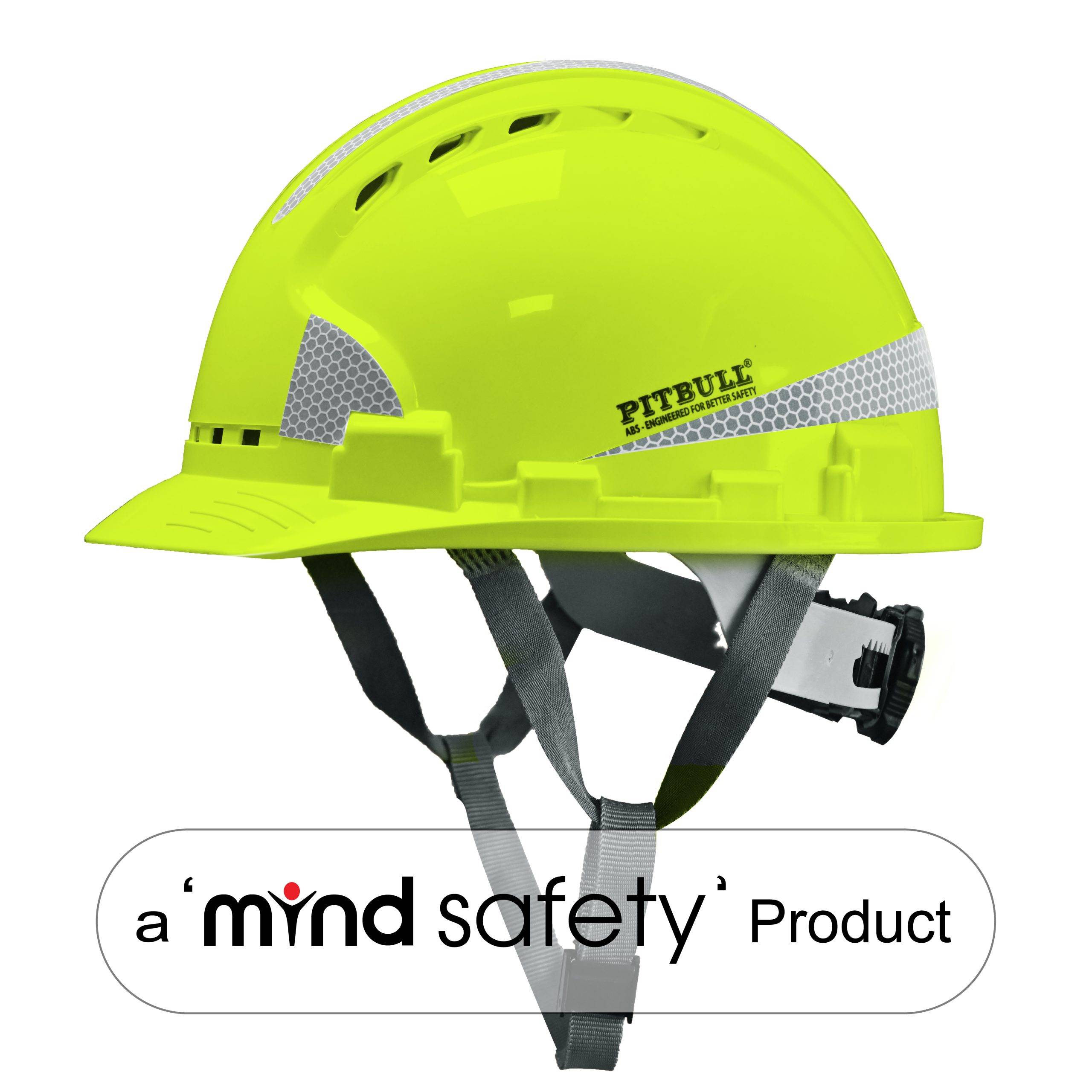 HELMET-INSIDE-VIEW-PB-107-FRONT-VIEW for website Pitbull ABS safety Helmet with Reflective