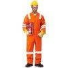 100% COTTON COVERALL WITH REFLECTIVE - ORANGE